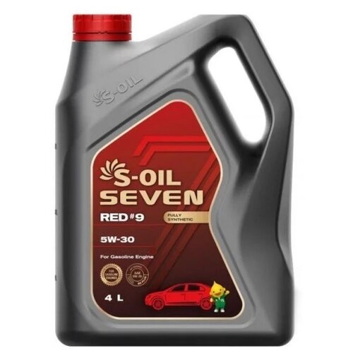 Синтетическое моторное масло S-OIL SEVEN RED #9 SN PLUS 5W-30, 4 л