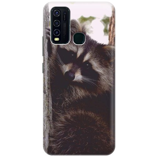 фото Cиликоновый чехол на vivo y30 / виво у30 с принтом "енотик" gosso