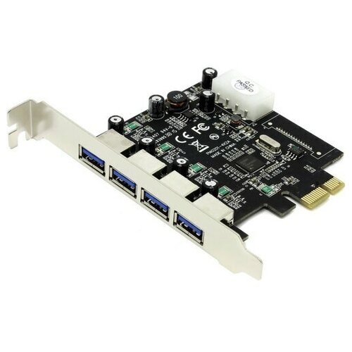 USB контроллер St-lab U-1270 контроллер pcie x4 v3 0 d720201 asm1806 usb 3 2 gen1x1 4xusb a 2x19 pin orient nc 3u4419pex4