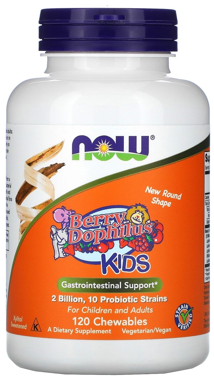 Пастилки NOW Berry Dophilus kids, 240 г, 120 шт.