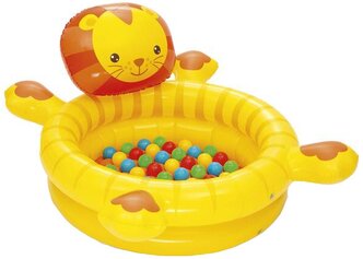 Надувной бассейн Bestway Lion Ball Pit 52261 желтый