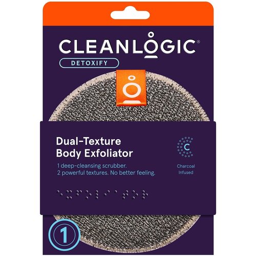 Двусторонняя мочалка для тела Cleanlogic Detoxify Dual-Texture Body Exfoliator /36 мл/гр.
