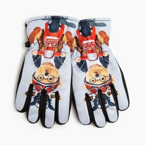 фото Перчатки , размер 4-6 лет, 12 см обхват, серый promarket