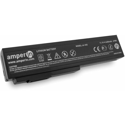 Аккумулятор Amperin для Asus N43SN (4400mAh) аккумулятор для ноутбука asus n43sn