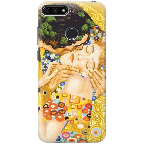 фото Cиликоновый чехол на honor 7c pro / huawei y7 pro (2018) / хонор 7с про / хуавей у7 про (2018) с принтом "поцелуй" gosso