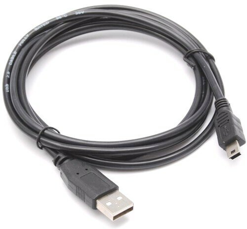 Кабель USB2.0 Am-miniB Cablexpert CCP-USB2-AM5P-6, экран - 1.8 метра