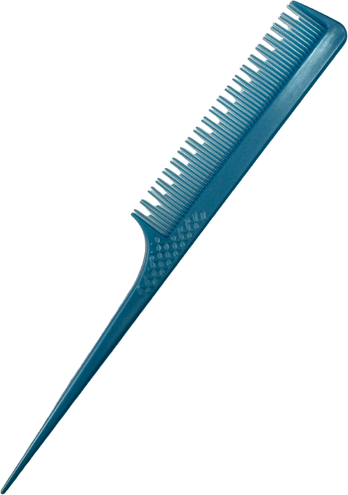 Расческа для мелирования волос с хвостиком Valexa 21.5см, голубая, 1шт