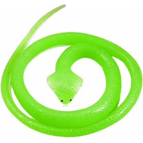 Игрушка-антистресс тянучка Змея Кобра резиновая неоновая 60 см змея резиновая мягкая антистресс зеленая 60 см
