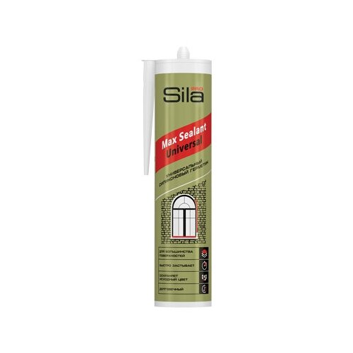 Sila pro max Sealant силиконовый универсальный герметик, бесцветный 280мл. US20807 герметик силиконовый универсальный белый 290мл penosil sila pro ssuwh0290