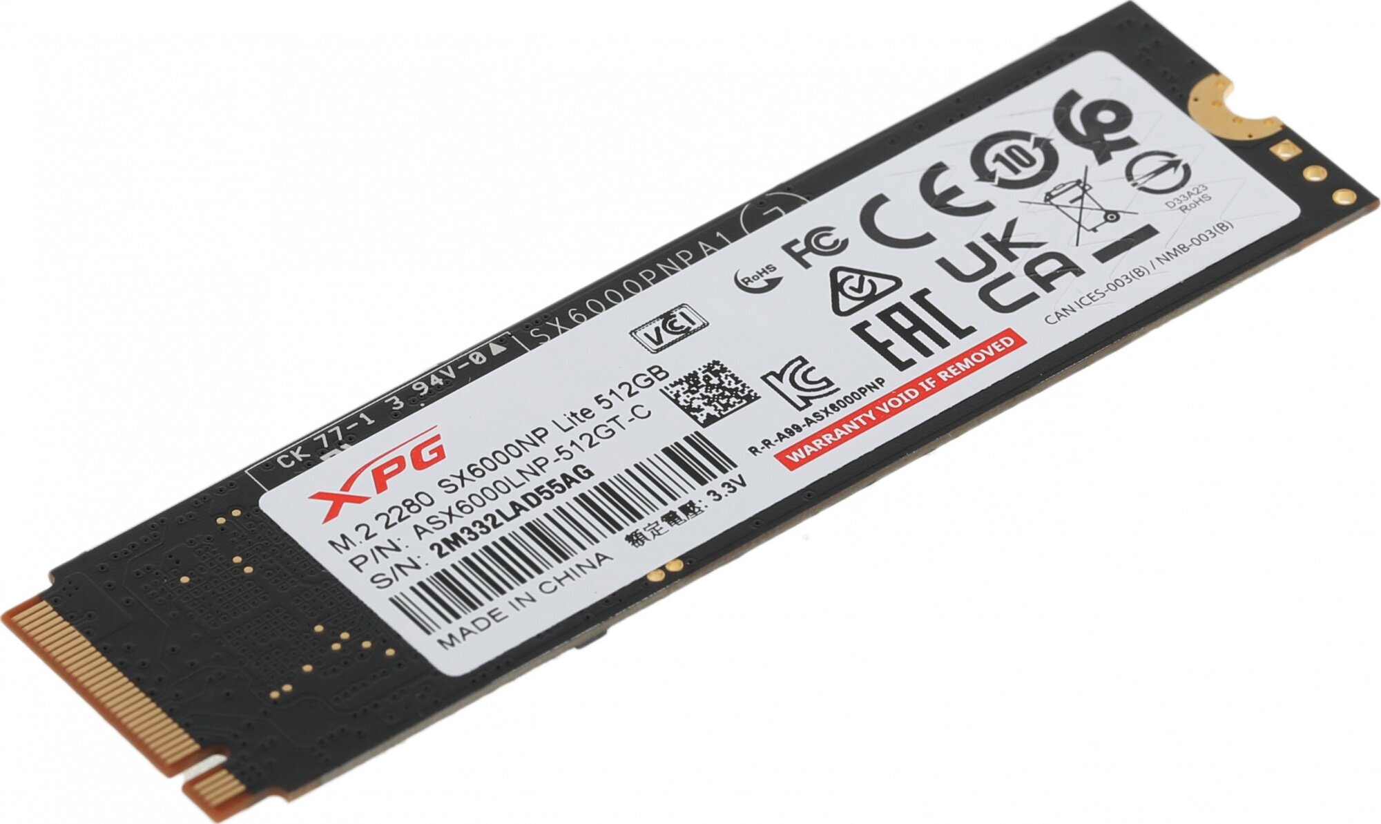 SSD накопитель A-DATA XPG SX6000 Lite 512Гб, M.2 2280, PCI-E x4, NVMe - фото №14