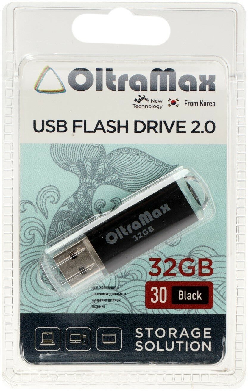 USB флэш-накопитель (OLTRAMAX OM032GB30-В черный) - фотография № 8