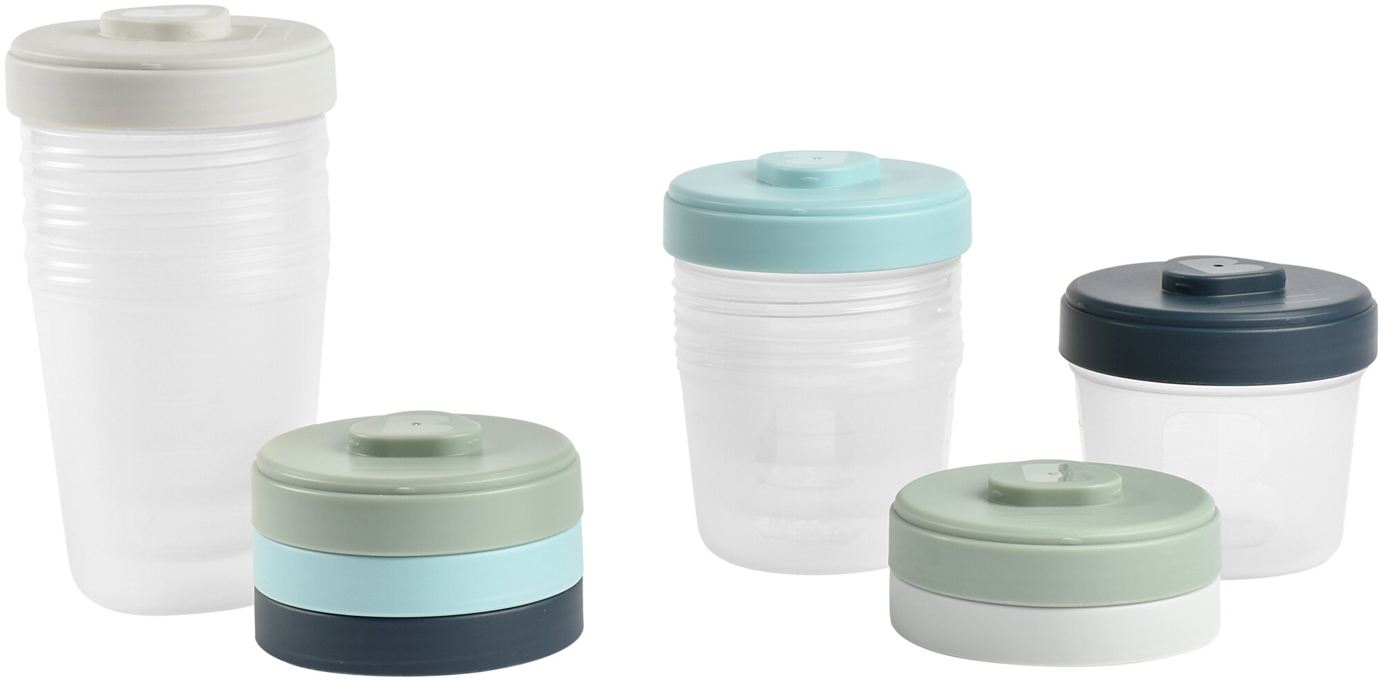 фото Beaba Набор из 8 контейнеров, 4x150мл + 4x250мл