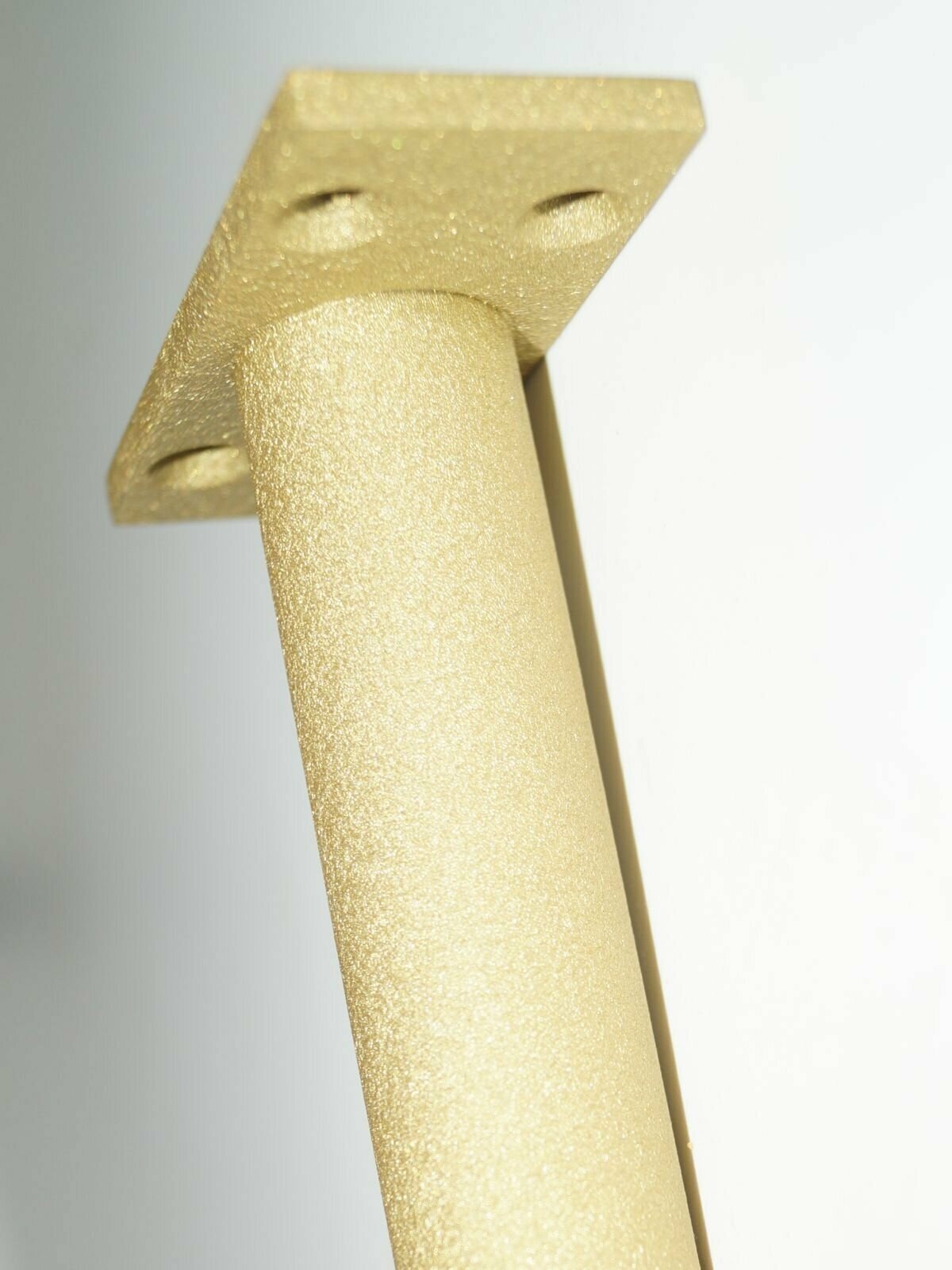 Опора (ножка) мебельная металлическая усиленная 122 мм золотая 4 штуки - фотография № 6