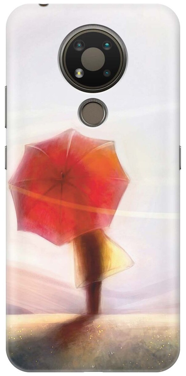RE: PA Чехол - накладка ArtColor для Nokia 3.4 с принтом "Красный зонтик"