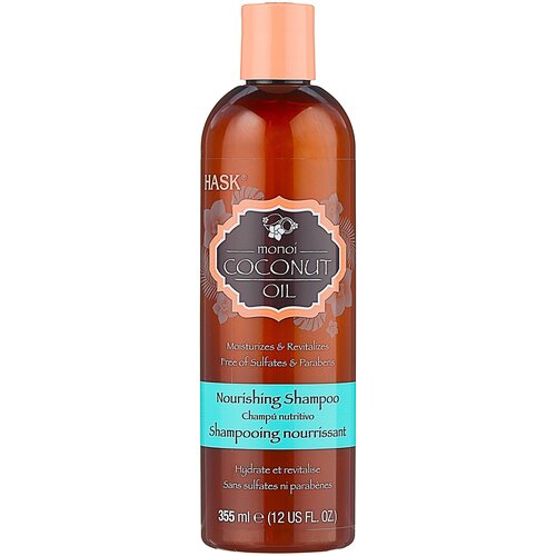 Hask шампунь Monoi Coconut Oil Nourishing, 355 мл deep fresh шампунь для волос с кокосовым маслом увлажняющий 500 мл 2 шт