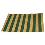 Салфетка премиум, бамбук, гладкие мелкие палочки, зеленые полоски, 1шт - изображение