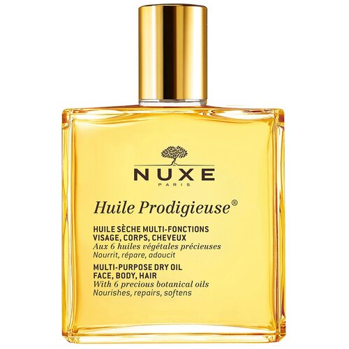 Nuxe Масло для лица, тела и волос Сухое Huile Prodigieuse, 100 мл nuxe масло huile prodigieuse сухое для лица тела и волос 50 мл