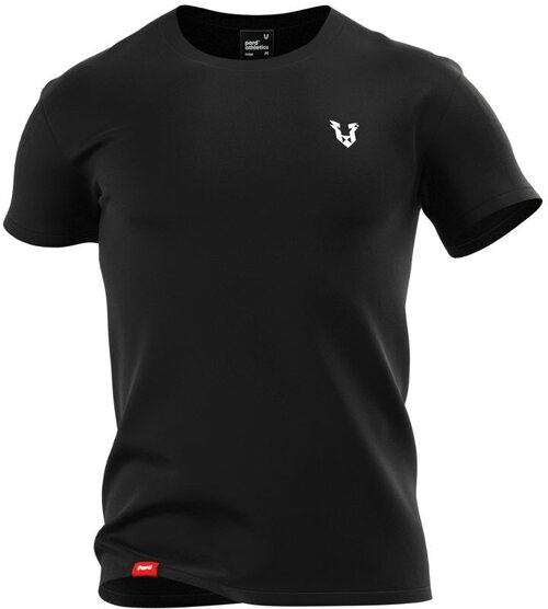 Футболка мужская, с логотипом PA (вышивка), цвет Черный, размер L, хлопок/лайкра 92/8%