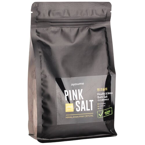 розовая гималайская соль для ванны помол мелкий marespa pink himalayan bath salt small grinding 2500 г Соль для ванны гималайская розовая Ayoume Pink Salt, 800 г