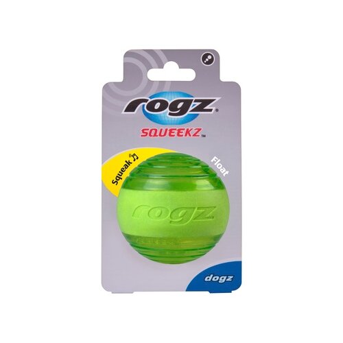 фото Rogz мяч с пищалкой squeekz, лайм, 0,059 кг