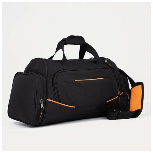 Сумка спортивная Luris72 см, черный, оранжевый сумка дорожная luris72 см серый