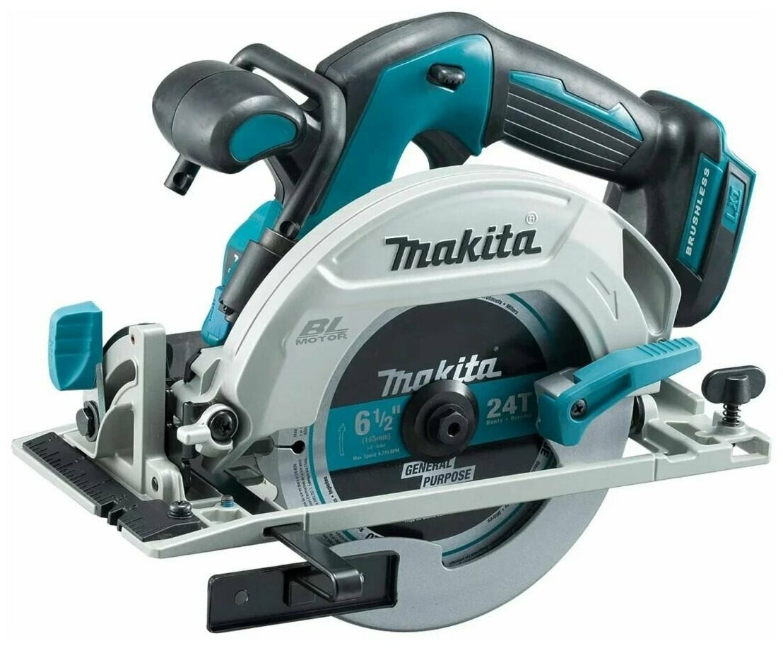 Аккумуляторная дисковая пила Makita DHS660Z бирюзовый - фотография № 13