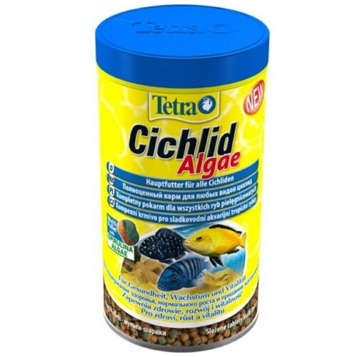 Корм для травоядных цихлид Tetra Cichlid Algae Pellets 500 мл, шарики (2 шт)