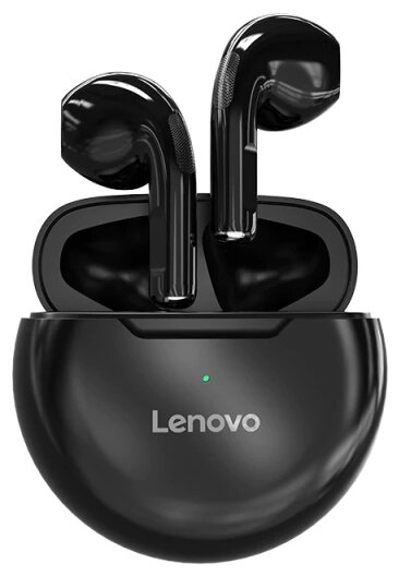 Гарнитура беспроводная Lenovo TWS HT38, Bluetooth, 30мАч, Черный, PTM7C02922 - фото №1