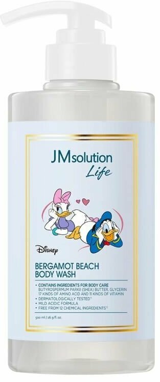 JMSolution Гель для душа с экстрактом бергамота LIFE DISNEY BERGAMOT BEACH BODY WASH 500 мл.