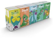 Бумажные платочки "Динозавры" 4-х слойные, 10 пачек, 9 листов, 21х21 см, World Cart