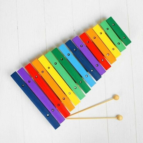 Музыкальная игрушка . Ксилофон . От 3 лет ксилофон детский музыкальная деревянная разноцветная развивающая игрушка для детей и малышей 12 тонов
