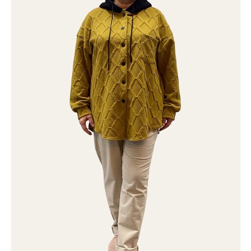 Кофта свитшот удлинённый с капюшоном