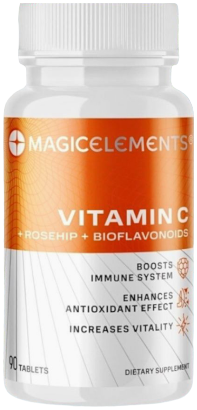 Витаминный комплекс Vitamin C + Rosehip +Bioflavonoids 90 табл. витамин с для иммунитета из Европы