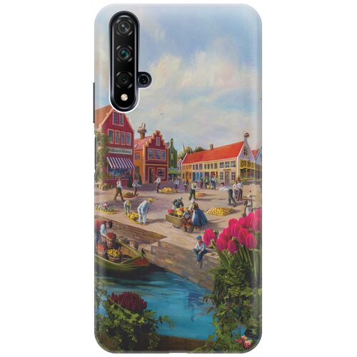 фото Re:pa накладка transparent для huawei nova 5 с принтом "старинный амстердам"