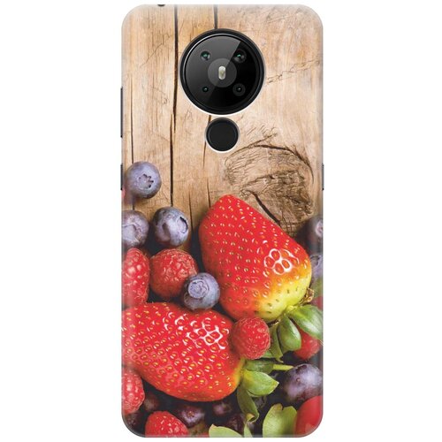 фото Cиликоновый чехол на nokia 5.3 / нокиа 5.3 с принтом "дерево фруктов" gosso