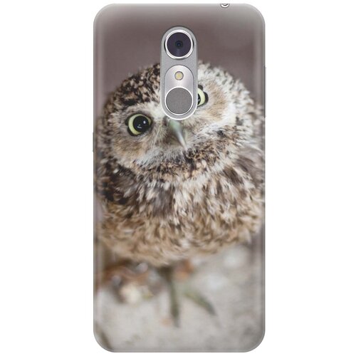 фото Cиликоновый чехол на zte blade a910 / зте блейд а910 с принтом "удивленная сова" gosso