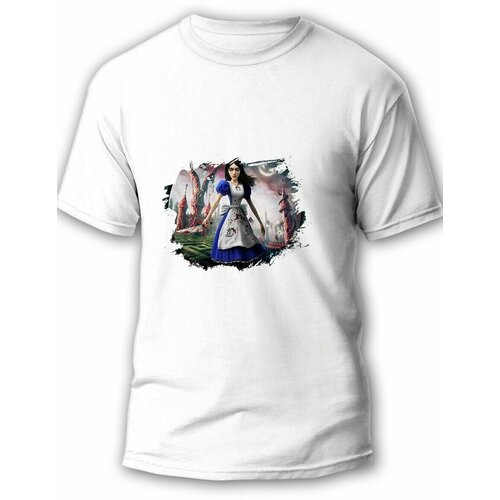 фото Футболка, размер l, белый будь на стиле