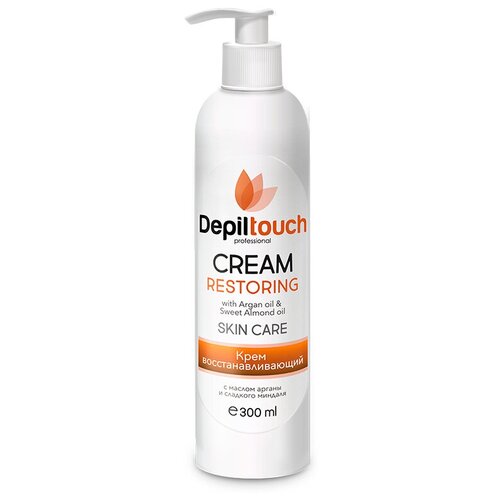 DEPILTOUCH PROFESSIONAL Крем восстанавливающий с маслом арганы и маслом сладкого миндаля, 300 мл