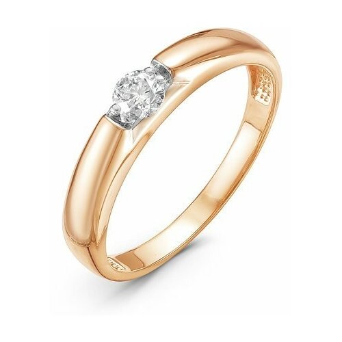 фото Золотое кольцо кюз del'ta dбр110908 с бриллиантом diamant-online