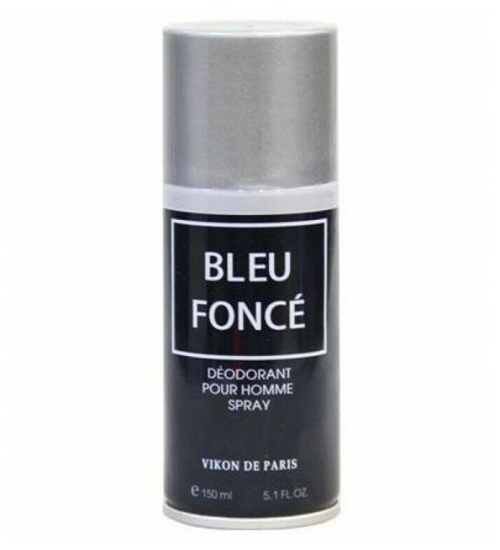 Новая Заря Vikon De Paris Bleu Fonce Дезодорант аэрозольный парфюмированный для мужчин Темно-синий 150 мл