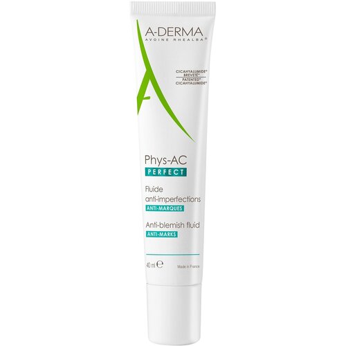 A-DERMA Phys-Ac Perfect Флюид против дефектов кожи, склонной к акне, 40 мл