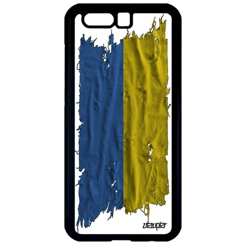 фото Чехол на смартфон honor 9, "флаг украины на ткани" страна патриот utaupia