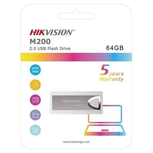 USB флешка 64Gb Hikvision M200 USB 2.0