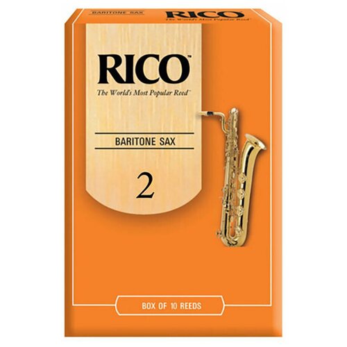 Трости для баритон саксофона Rico №2 (10 шт) rico dlr0220 трости для саксофона