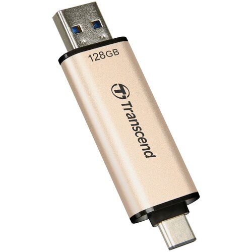 Флеш-память Transcend JetFlash 930C, 128Gb, USB 3.2 G1, зол, TS128GJF930C, 1 шт.