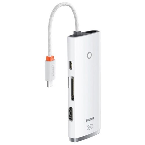 Хаб Baseus Lite Series 6-Port Type-C HUB Docking Station Type-C to HDMIUSB30x2PDSDTF White WKQX050102 299000₽