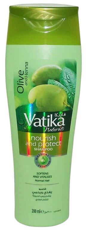 Шампунь для волос Dabur VATIKA Naturals (Nourish & Protect) - Питание и защита 200 мл