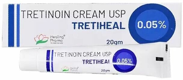 Крем третиноин 005% Tretinoin Cream USP 0.05% Healing Pharma 20 г.
