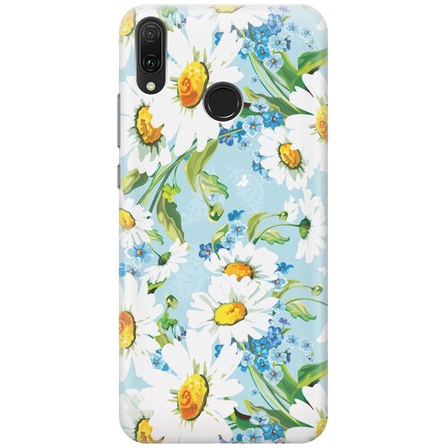 фото Cиликоновый чехол на huawei y9 (2019) / хуавей у9 2019 с принтом "поле ромашек" gosso