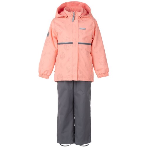 Комплект верхней одежды KERRY размер 116, бежевый, оранжевый комплект одежды vemci размер 116 бежевый оранжевый